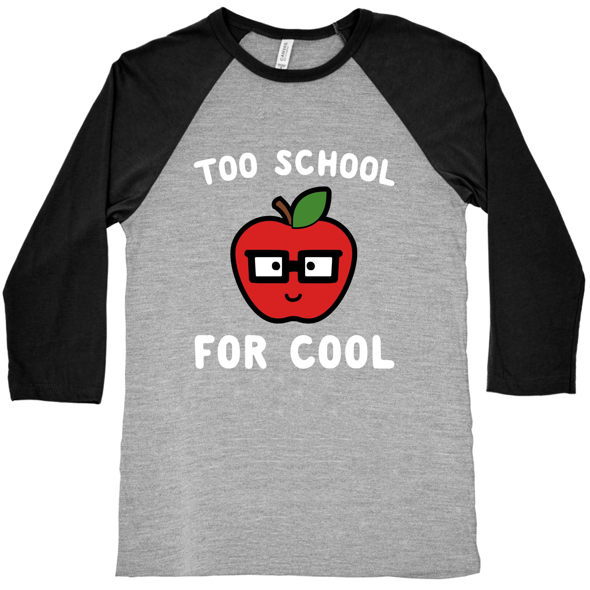 Too School for Cool Baseball Tee